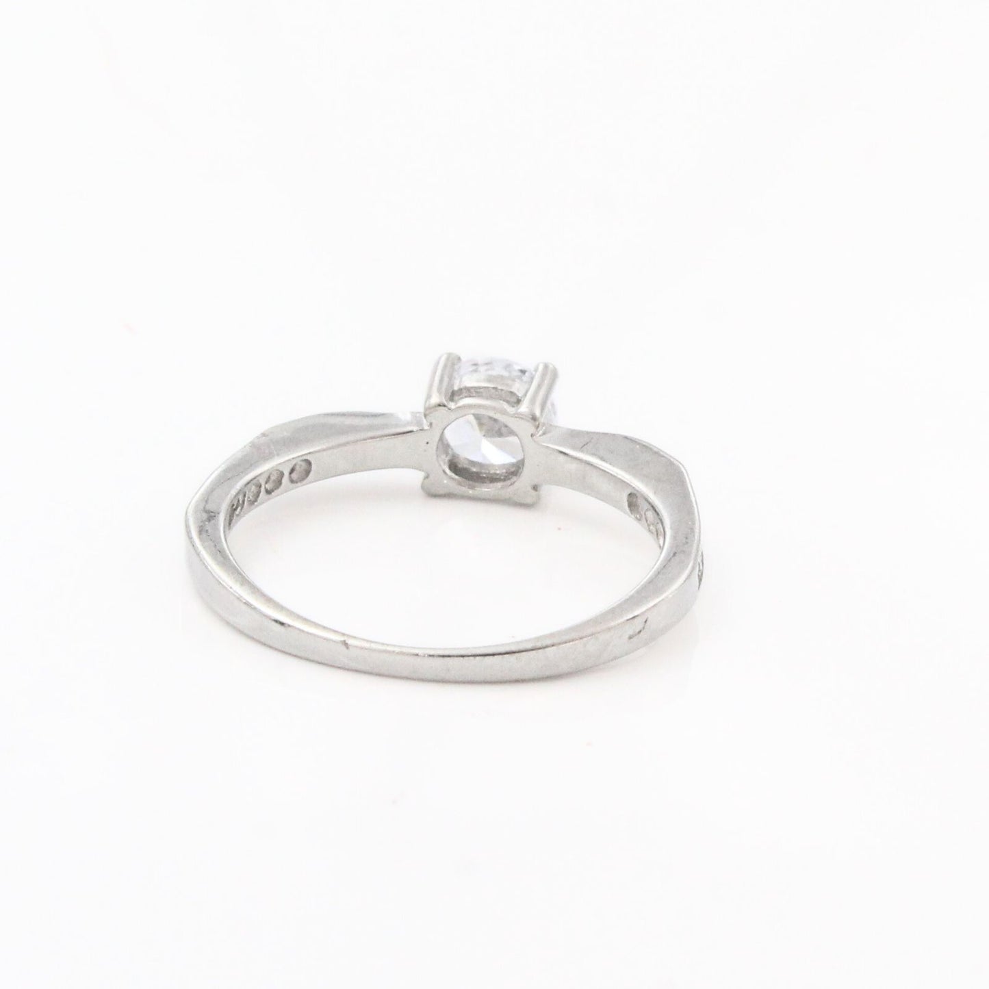 925 Real Silver Women Solitaire Ring
