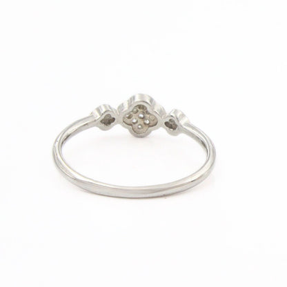 925 Real Silver Girlish Quatrefoil Ring