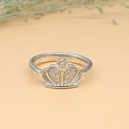 925 Real Silver Queen Crown Ring