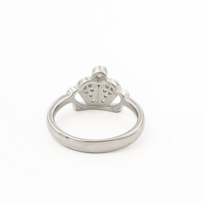 925 Real Silver Queen Crown Ring