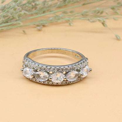 925 Real Silver Women Engagement Ring