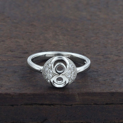 925 Real Silver Owl Eye Ring