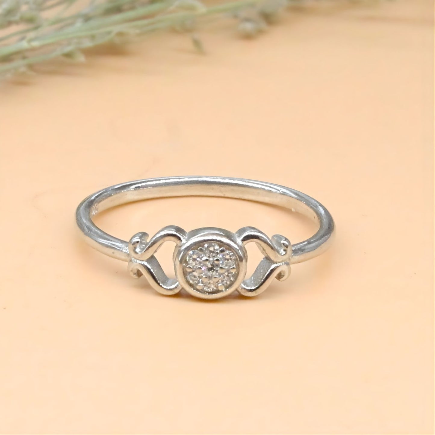 925 Real Silver Girlish Ring