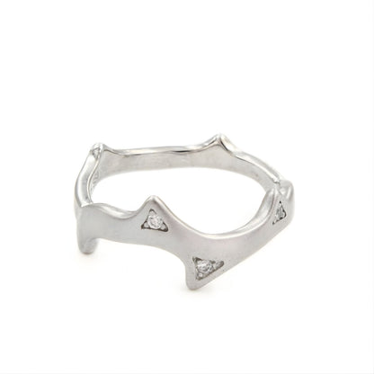 925 Real Silver Thorny Ring