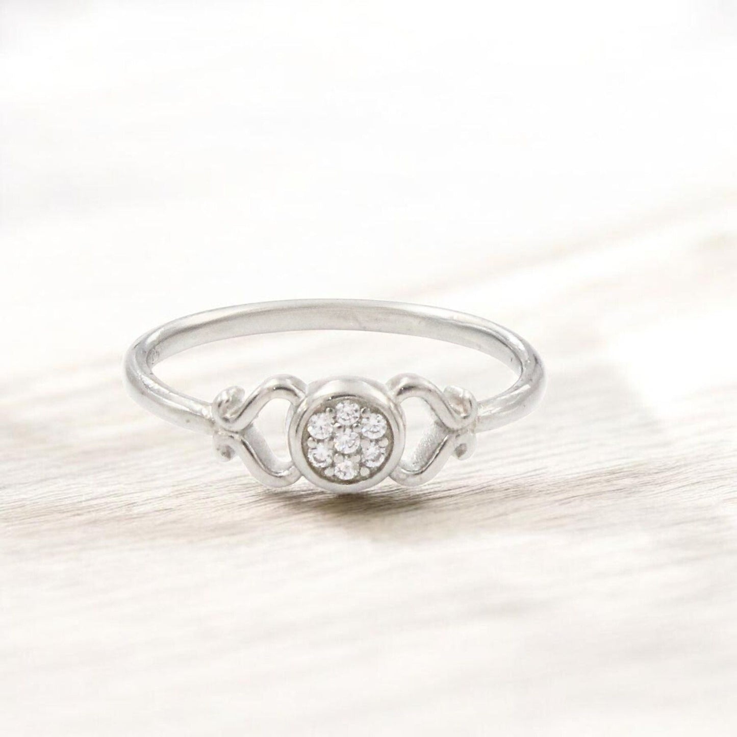 925 Real Silver Girlish Ring