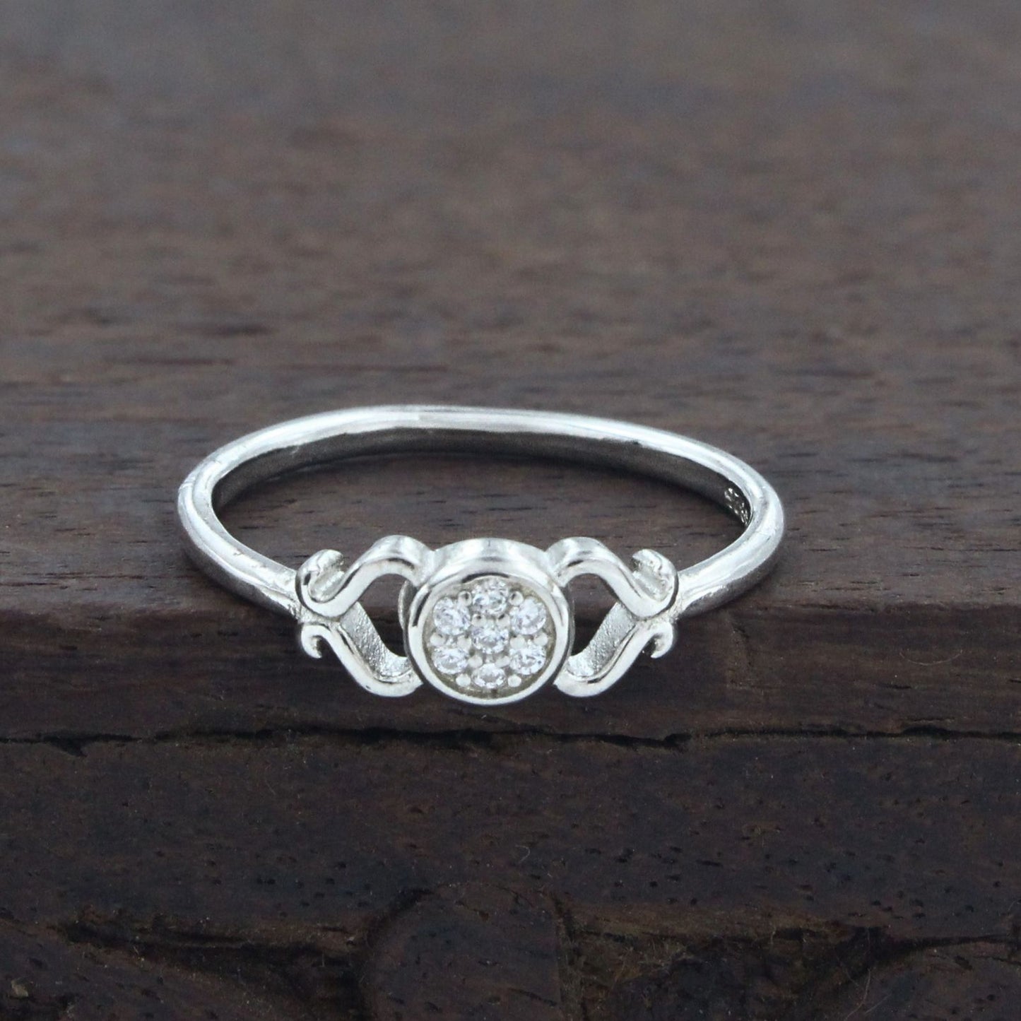 925 Real Silver Girlish Ring