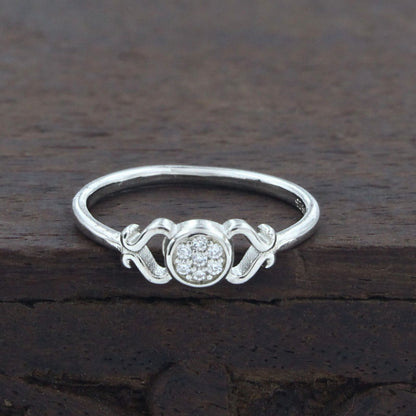 925 Real Silver Girlish Ring