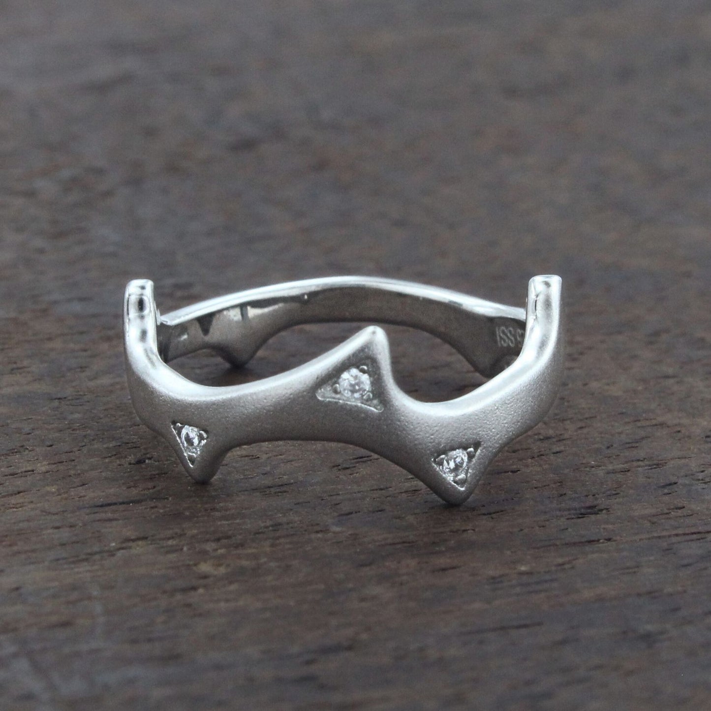 925 Real Silver Thorny Ring