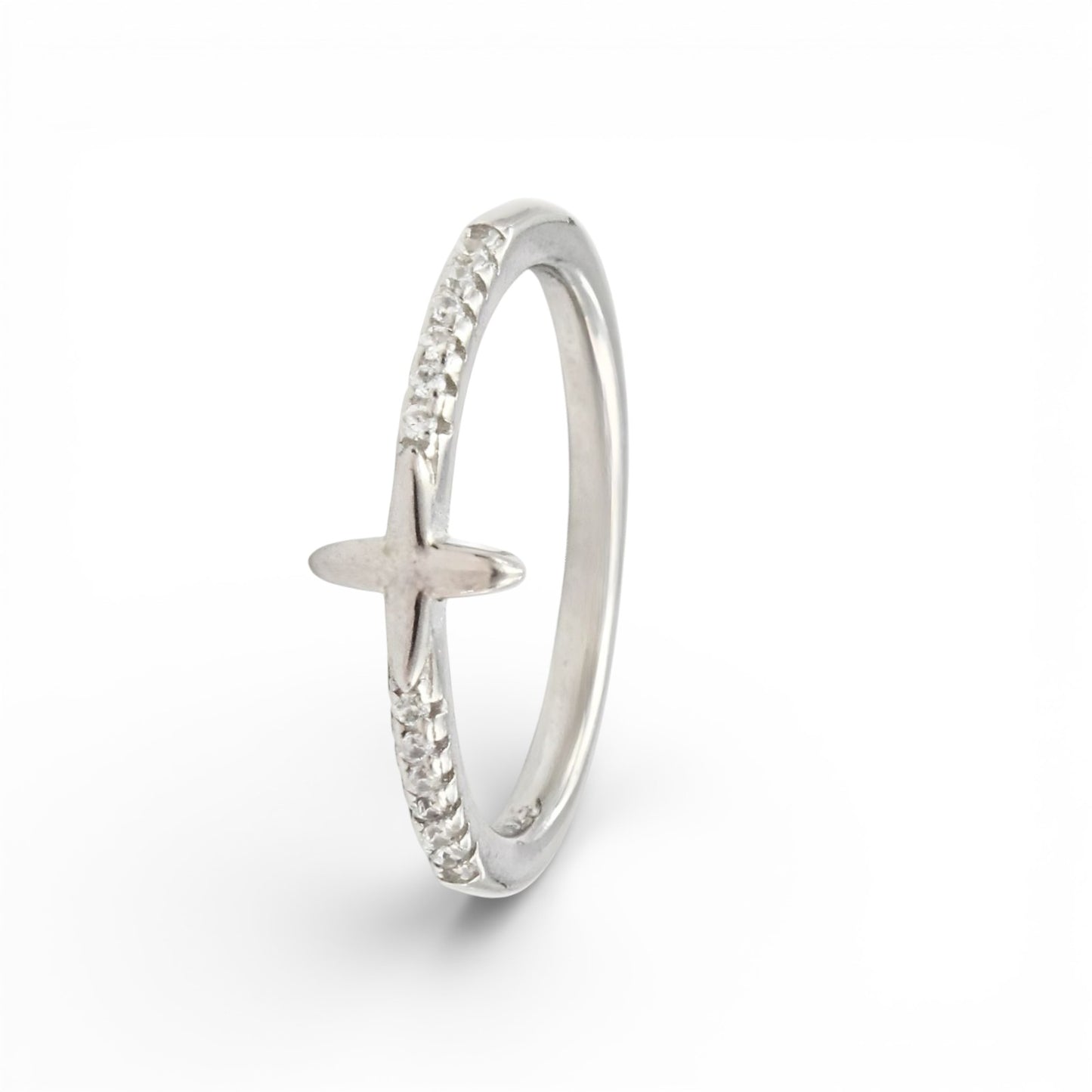 925 Real Silver four-point Star Ring