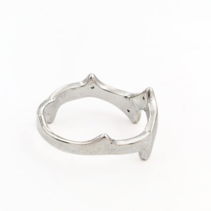 925 Real Silver Thorny Ring