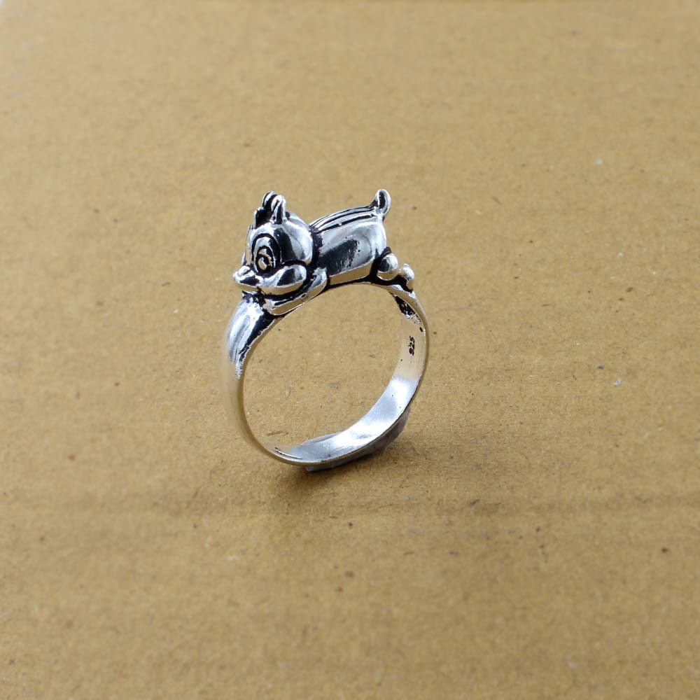 Real 925 Sterling Silver Oxidized Unisex Ring