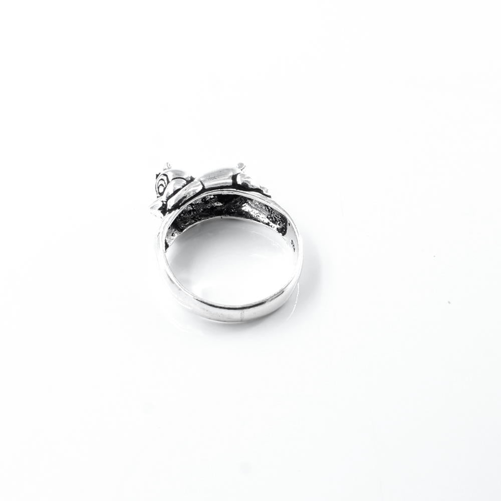 Real 925 Sterling Silver Oxidized Unisex Ring