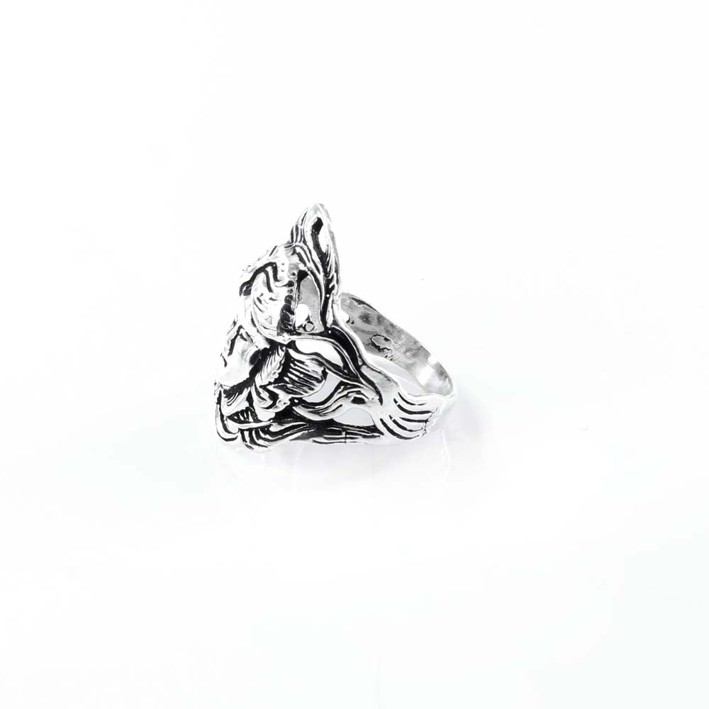 Cute Real 925 Sterling Silver Oxidized Unisex Ring