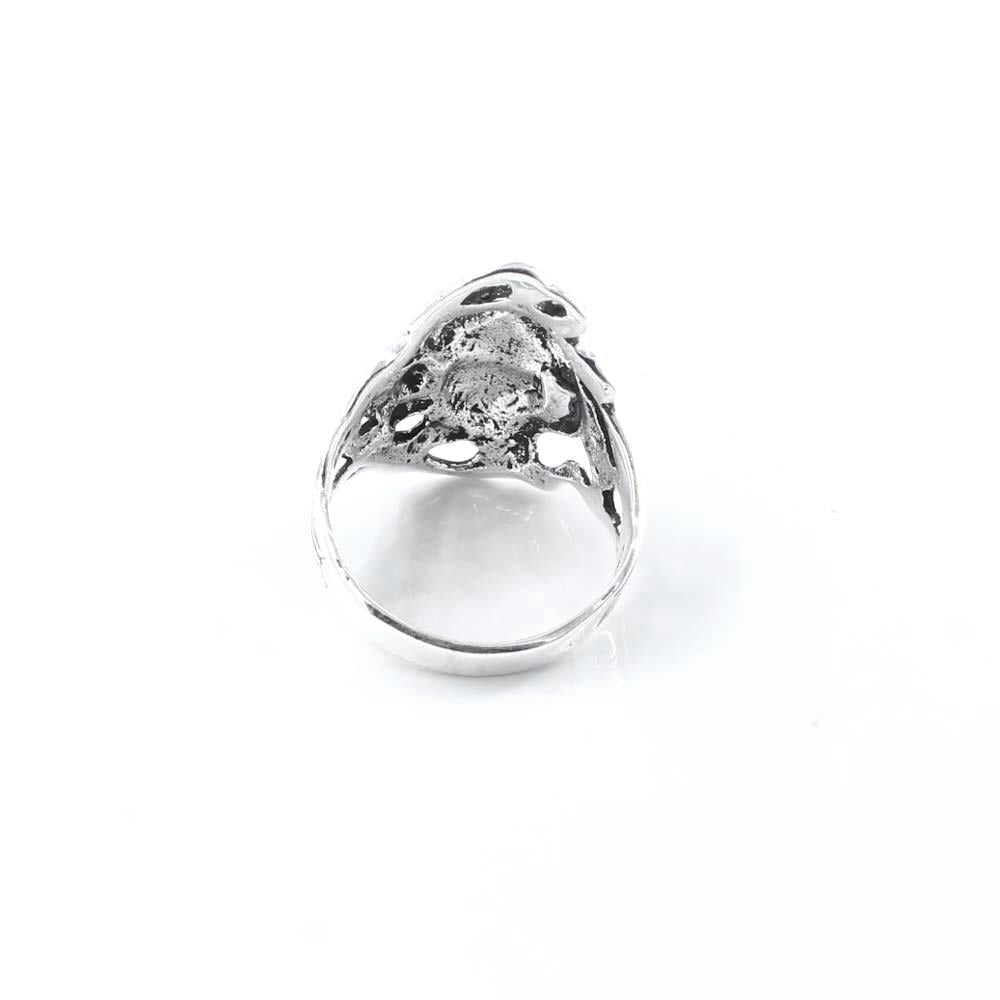 Cute Real 925 Sterling Silver Oxidized Unisex Ring