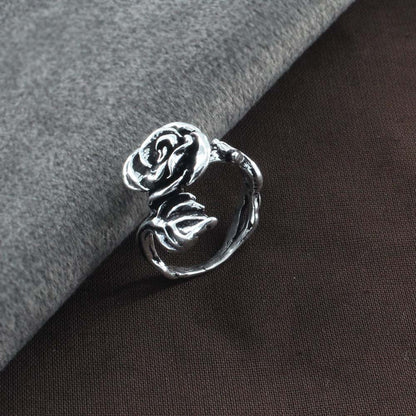 Real Sterling Silver Oxidized Women's ring