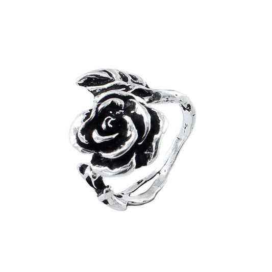 Real Sterling Silver Oxidized Women's ring