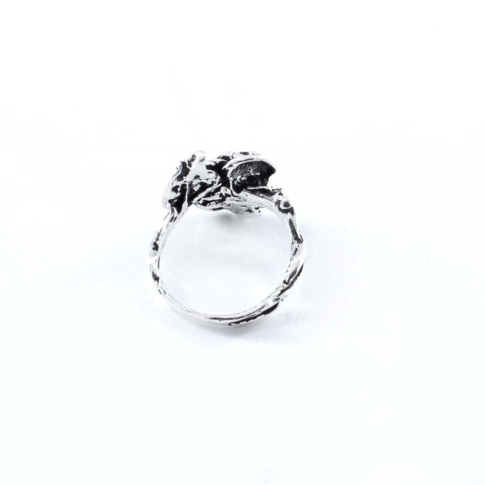Real Sterling Silver Oxidized Women's ring