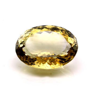 70.2Ct A+ NATURAL Lemon Quartz Oval Faceted Gemstone