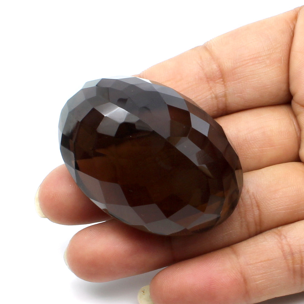 238.4Ct Natural Smoky Quartz Crystal Oval Gemstone