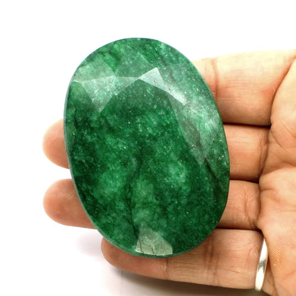 552.6Ct Natural Brazilian Green Emerald Oval Shape Faceted Gemstone