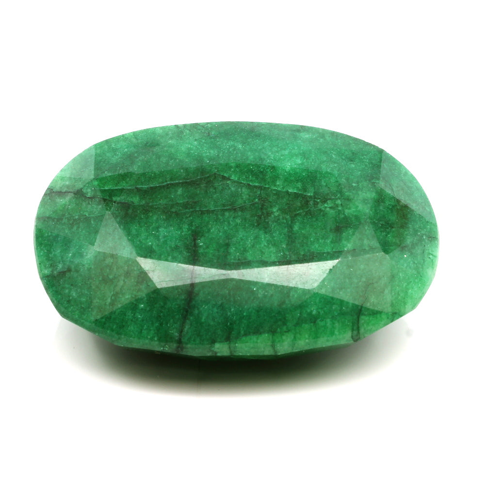 537.8Ct Natural Brazilian Green Emerald Oval Shape Faceted Gemstone