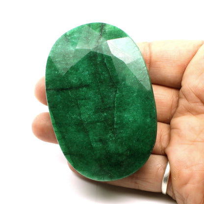 537.8Ct Natural Brazilian Green Emerald Oval Shape Faceted Gemstone