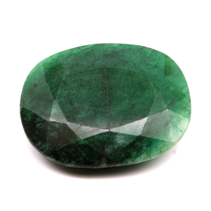 262.2Ct Natural Brazilian Green Emerald Oval Shape Faceted Gemstone