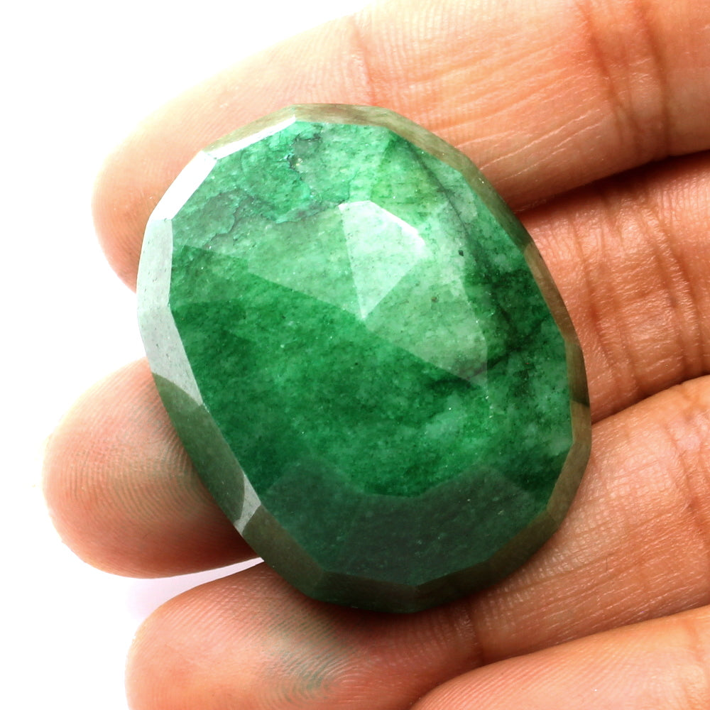 121.9Ct Natural Brazilian Green Emerald Faceted Gemstone