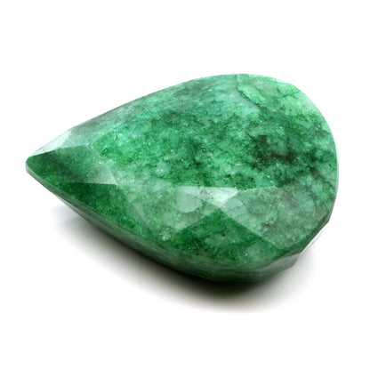 460.4Ct Natural Brazilian Green Emerald Pear Shape Faceted Gemstone