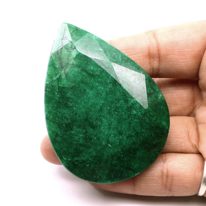 372.3Ct Natural Brazilian Green Emerald Faceted GemstoneV