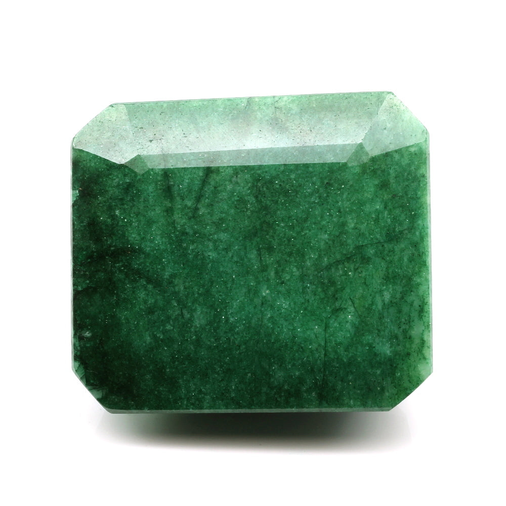 505.7Ct Faceted Gemstone Natural Brazilian Green Emerald Rectangle