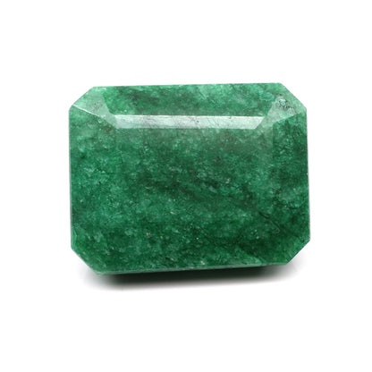 297Ct Natural Brazilian Green Emerald Rectangle Faceted Gemstone