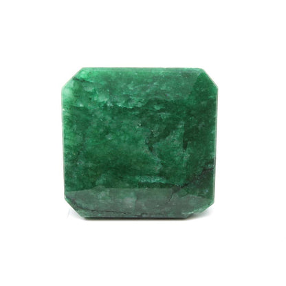 89Ct Natural Brazilian Green Emerald Square Faceted Gemstone