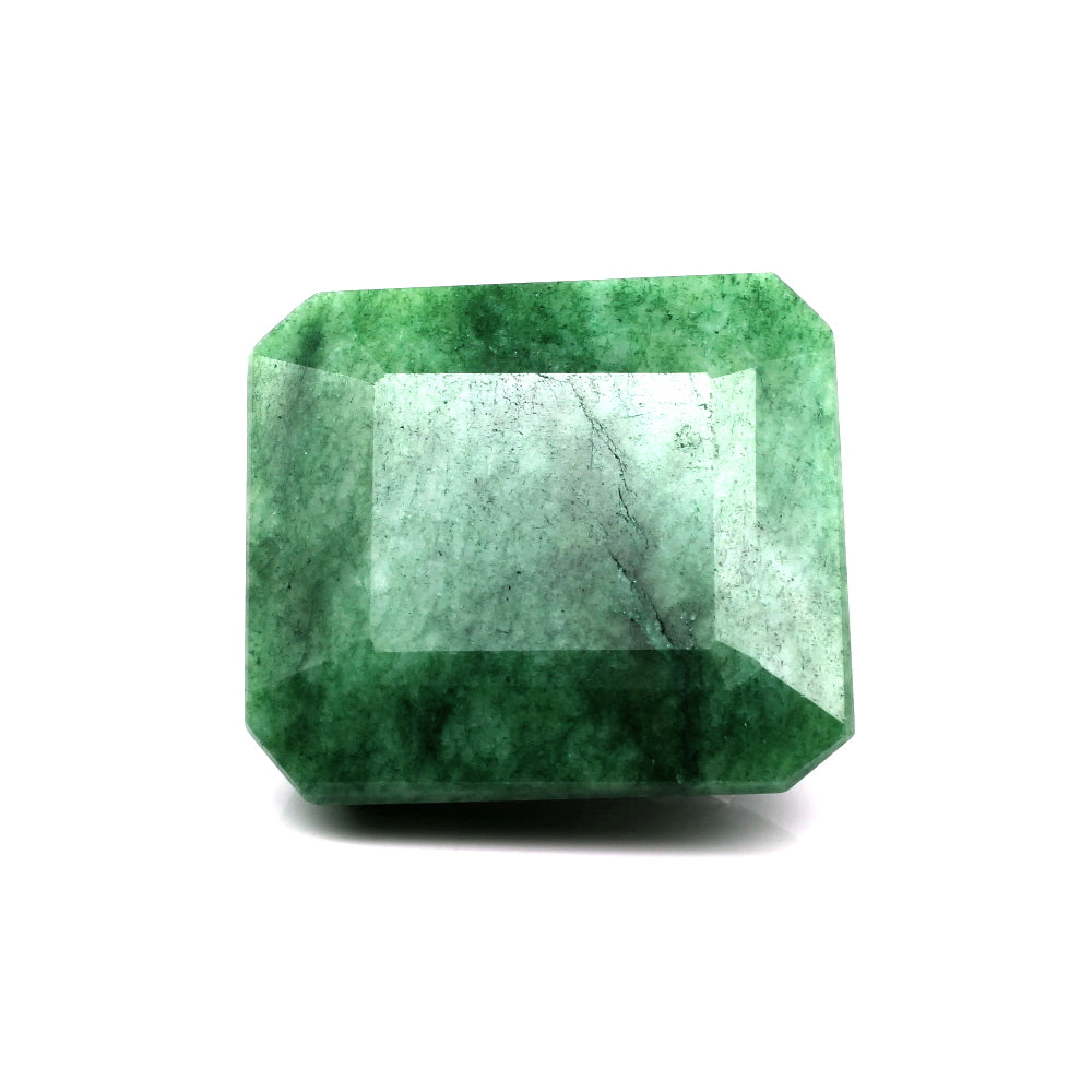 203.5Ct Natural Brazilian Green Emerald Rectangle Shape Faceted Gemstone