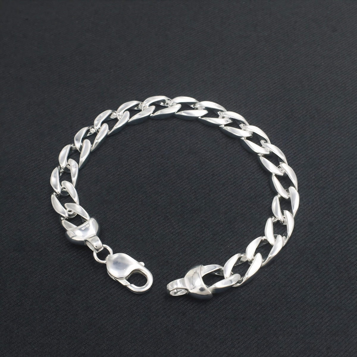 925 Sterling Silver Men's Timeless Curb Chain Bracelet