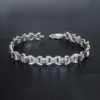 925 Sterling Silver Men's Gifting Link Chain Bracelet