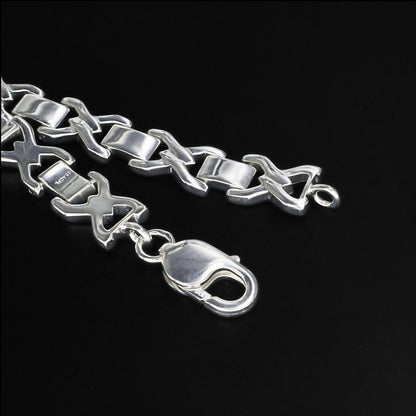 925 Sterling Silver Men's Gifting Link Chain Bracelet