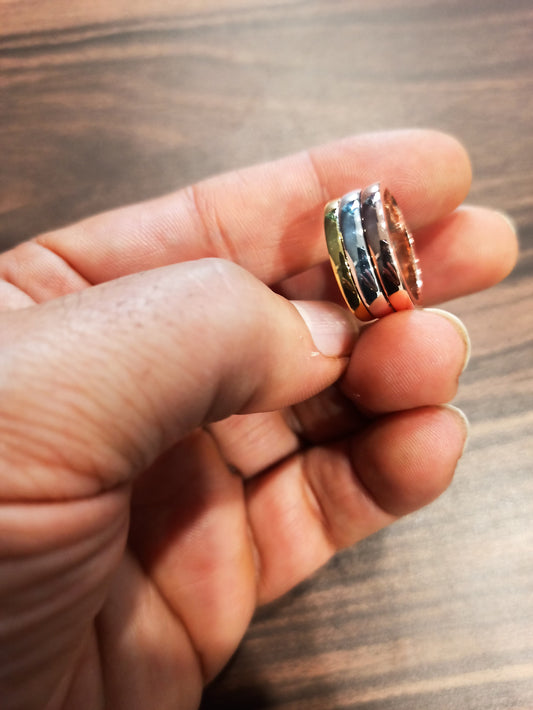 3 Dhattu Gold Silver Copper Ring for Red book remedy