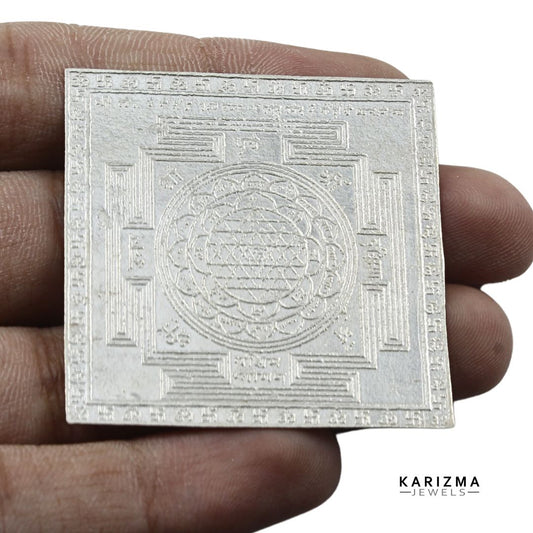 Real Silver Yantra for Lal kitab red book and astrological remedies