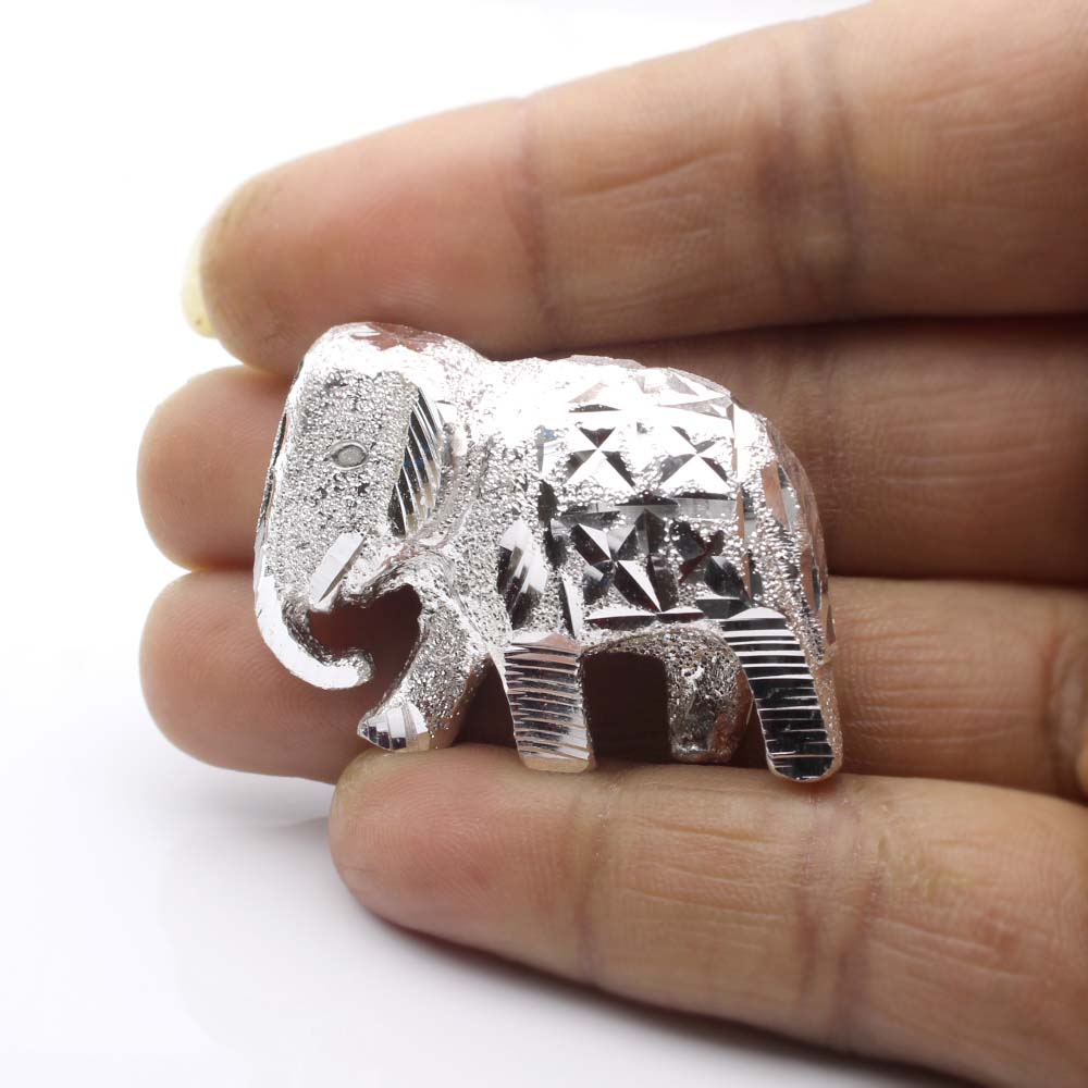 Pure Silver Elephant chandi ka Hathi for Astrology and Lal kitab remedy