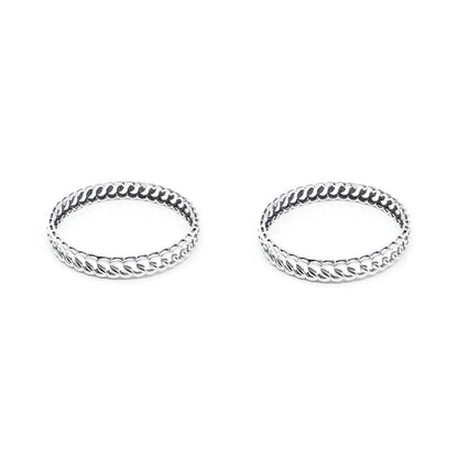 Real 925 Silver Oxidized Women Bangles - 5.7 CM