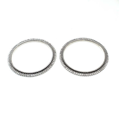 Real Silver Women Oxidized Bangles Pair