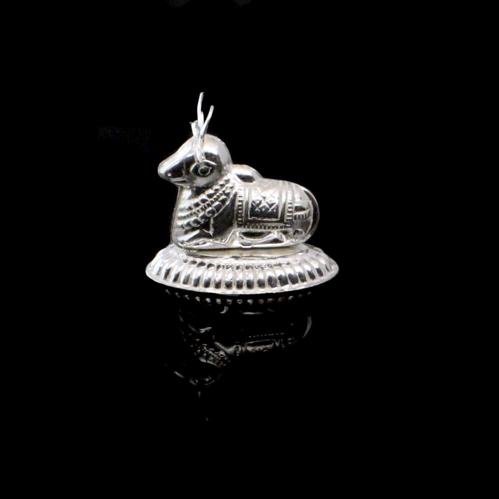 Real Silver Nandi  statue