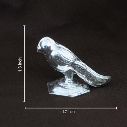 Pure Silver Bird (Parrot) statue