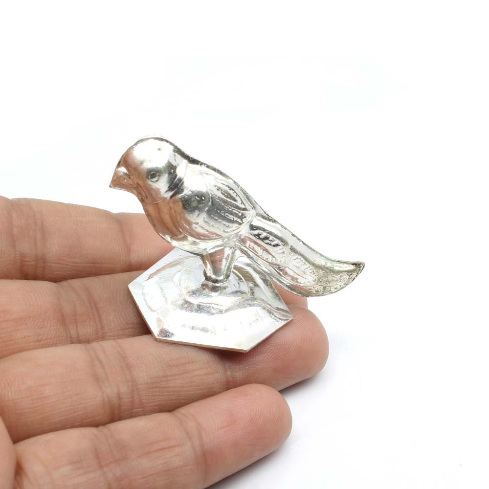 Pure Silver Bird (Parrot) statue