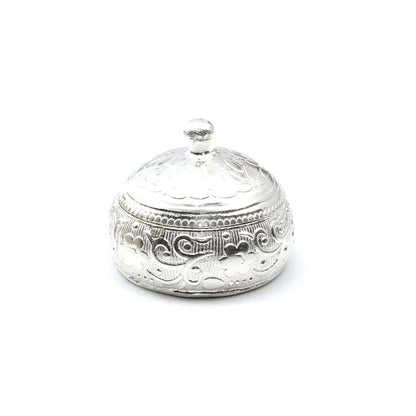 Real Silver honey container dibbi for red book remedy sindur box for gift