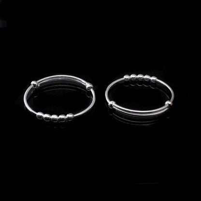 Real 925 Silver Kids Bangles Bracelet Pair