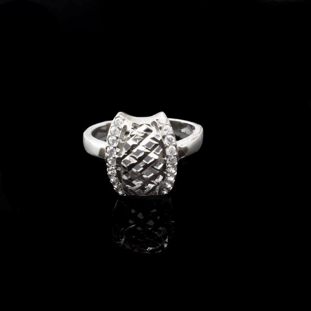 Sterling Silver Ring CZ Studded