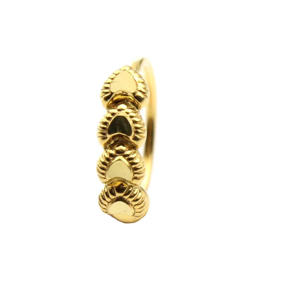 l Gold Nath Nose Hoop Ring for women 22g