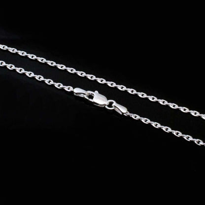 Real Sterling Silver Indian Style Neck Chain 18.5"